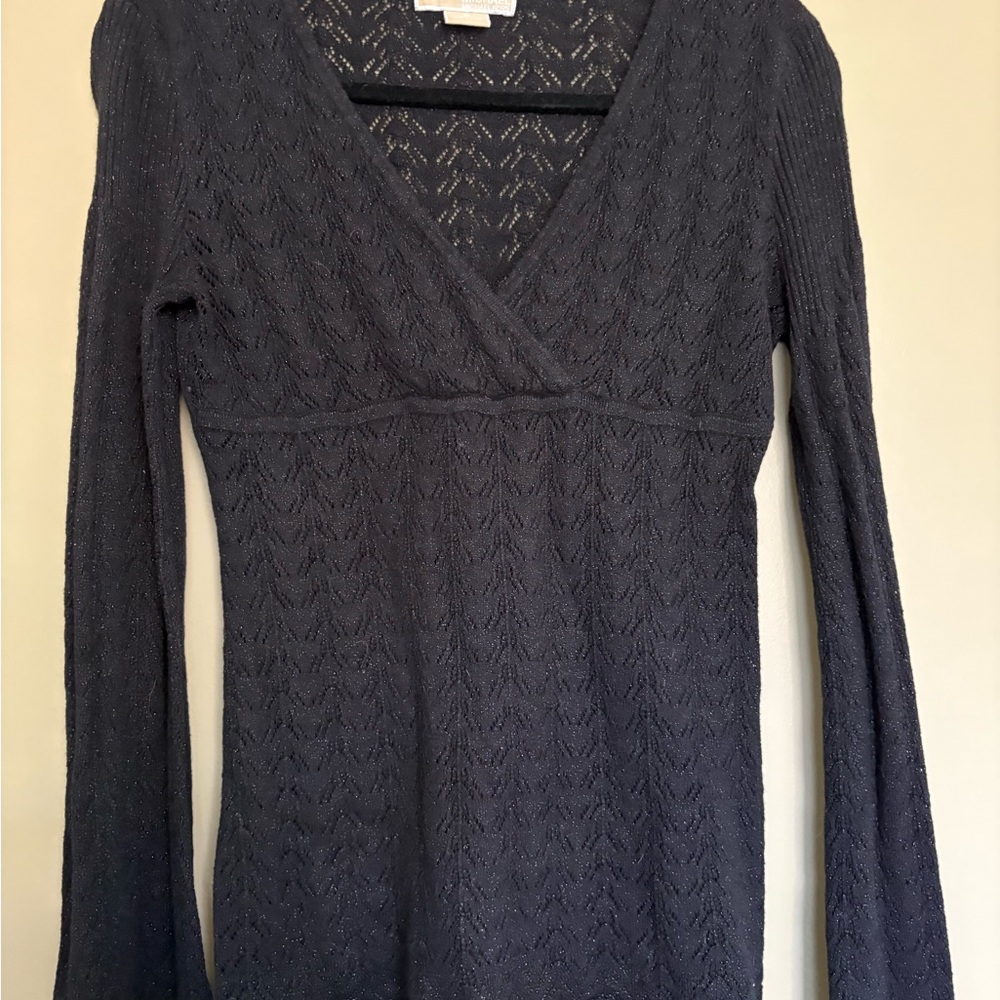 Michael Kors Black Knit Long Sleeve